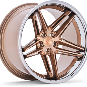 22" FERRADA WHEELS CM1 BRUSHED COBRE CHROME LIP FINISH RIMS