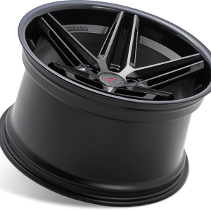 19" FERRADA WHEELS CM1 MATTE BLACK GLOSS BLACK LIP FINISH RIMS - Image 4