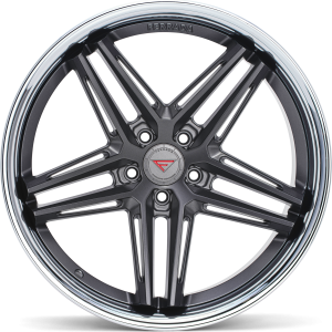 19" FERRADA WHEELS CM1 MATTE GRAPHITE CHROME LIP FINISH RIMS - Image 4