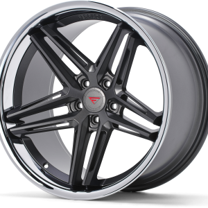 22" FERRADA WHEELS CM1 MATTE GRAPHITE CHROME LIP FINISH RIMS - Image 2