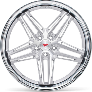 22" FERRADA WHEELS CM1 SILVER MACHINED CHROME LIP FINISH RIMS - Image 4