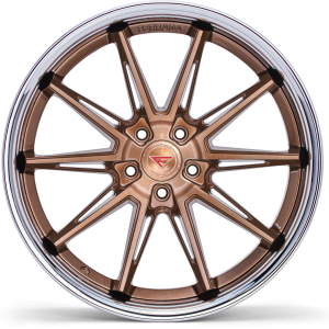 22" FERRADA WHEELS CM2 BRUSHED COBRE CHROME LIP FINISH RIMS - Image 4