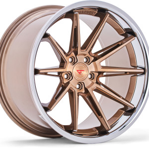 20" FERRADA WHEELS CM2 BRUSHED COBRE CHROME LIP FINISH RIMS