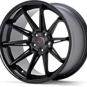 19" FERRADA WHEELS CM2 MATTE BLACK GLOSS BLACK LIP FINISH RIMS - Image 4