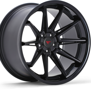 22" FERRADA WHEELS CM2 MATTE BLACK GLOSS BLACK LIP FINISH RIMS