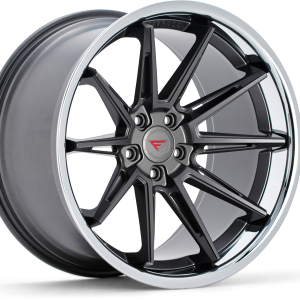 19" FERRADA WHEELS CM2 MATTE GRAPHITE CHROME LIP FINISH RIMS
