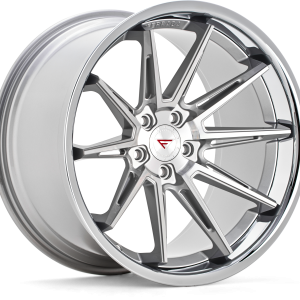 19" FERRADA WHEELS CM2 SILVER MACHINED CHROME LIP FINISH RIMS
