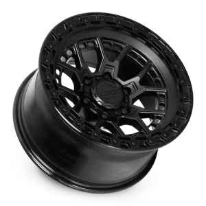 20" LOCK OFF-ROAD WHEELS COMMANDO MATTE BLACK GLOSS BLACK RING FINISH RIMS - Image 3