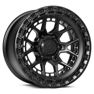 17" LOCK OFF-ROAD WHEELS COMMANDO MATTE BLACK MATTE BLACK RING FINISH RIMS