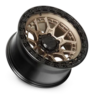 20" LOCK OFF-ROAD WHEELS COMMANDO MATTE BRONZE MATTE BLACK RING FINISH RIMS - Image 3