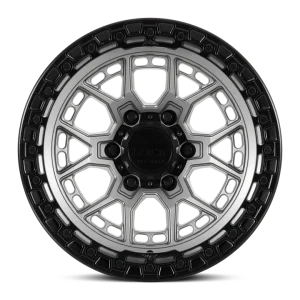 20" LOCK OFF-ROAD WHEELS COMMANDO MATTE GREY MATTE BLACK RING FINISH RIMS - Image 2