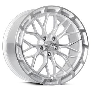 20" DOLCE PERFORMANCE WHEELS ARIA GLOSS SILVER WITH MACHINED FACE RIMS - Image 3