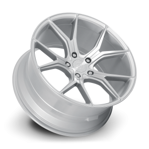 18" DOLCE PERFORMANCE WHEELS ELEMENT GLOSS SILVER MACHINED FINISH RIMS - Image 3