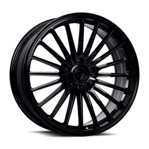 20" DOLCE PERFORMANCE WHEELS GHOST GLOSS BLACK RIMS - Image 3