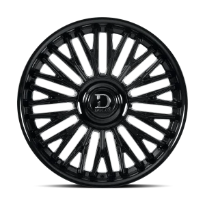 22" DOLCE LUXURY WHEELS LUSSO GLOSS BLACK FINISH RIMS - Image 2