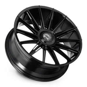 24" DOLCE LUXURY MIRELLI GLOSS BLACK FINISH RIMS - Image 4