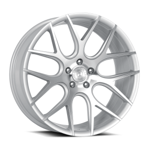 20" DOLCE PERFORMANCE WHEELS MONZA GLOSS SILVER WITH MACHINED FACE RIMS - Image 2