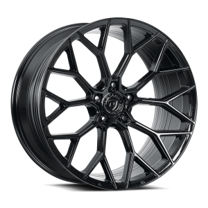 20" DOLCE PERFORMANCE WHEELS PISTA GLOSS BLACK RIMS - Image 3