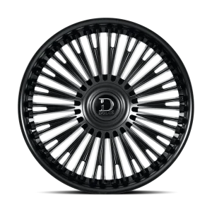 24" DOLCE LUXURY RAZZO GLOSS BLACK FINISH RIMS - Image 3