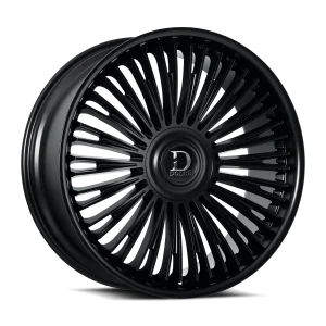 22" DOLCE LUXURY WHEELS RAZZO GLOSS BLACK FINISH RIMS