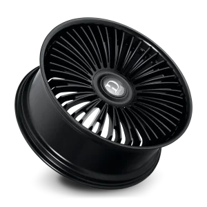 24" DOLCE LUXURY RAZZO GLOSS BLACK FINISH RIMS - Image 4