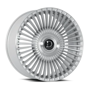 24" DOLCE LUXURY TRENTO BRUSHED SILVER FINISH RIMS