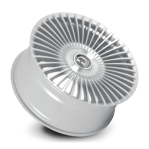 22" DOLCE LUXURY WHEELS TRENTO GLOSS SILVER BRUSHED FINISH RIMS - Image 3