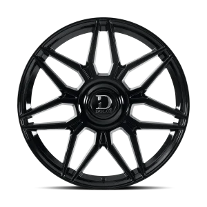 22" DOLCE LUXURY WHEELS VERONA GLOSS BLACK FINISH RIMS - Image 2