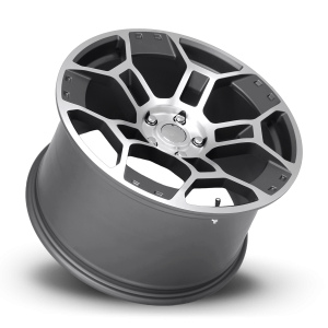 19" FACTORY REPRODUCTIONS WHEELS FR 701F MUSTANG GT-D SATIN GUNMETAL MACHINED FACE FINISH RIMS - Image 3