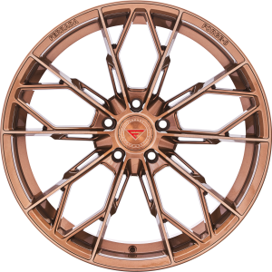 20" FERRADA WHEELS F8-FR11 BRUSHED COBRE CHROME LIP FINISH RIMS - Image 3