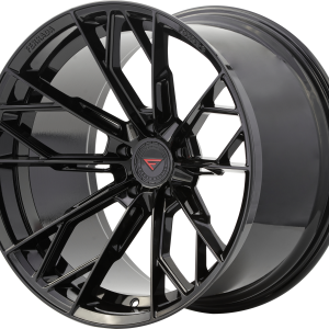 22" FERRADA WHEELS FTR11 OBSIDIAN BLACK FINISH FLOW FORMED RIMS - Image 2
