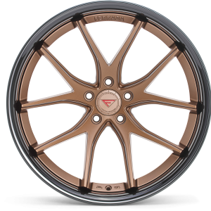 20" FERRADA WHEELS FR2 MATTE BRONZE GLOSS BLACK LIP FINISH RIMS - Image 4