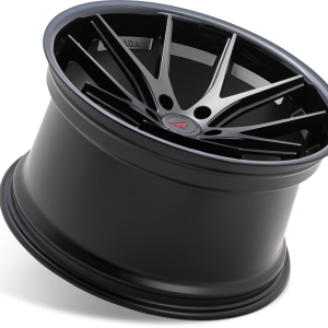19" FERRADA WHEELS FR2 MATTE BLACK GLOSS BLACK LIP FINISH RIMS - Image 2