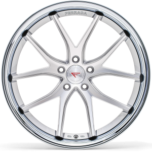 19" FERRADA WHEELS FR2 SILVER MACHINED CHROME LIP FINISH RIMS - Image 4