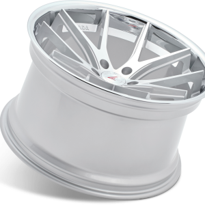 20" FERRADA WHEELS FR2 SILVER MACHINED CHROME LIP FINISH RIMS - Image 3