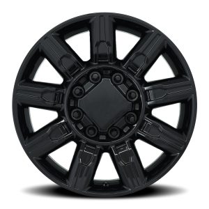 20" FACTORY REPRODUCTIONS WHEELS FR276 AT4 2500 REPLICA GLOSS BLACK FINISH RIMS - Image 2