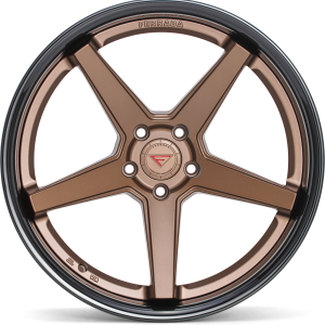 20" FERRADA WHEELS FR3 MATTE BRONZE GLOSS BLACK LIP FINISH RIMS - Image 4