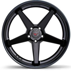 22" FERRADA WHEELS FR3 MATTE BLACK GLOSS BLACK LIP FINISH RIMS - Image 2