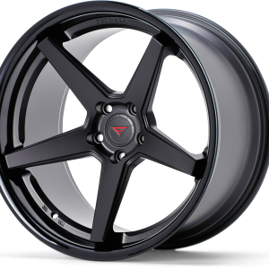 22" FERRADA WHEELS FR3 MATTE BLACK GLOSS BLACK LIP FINISH RIMS - Image 3