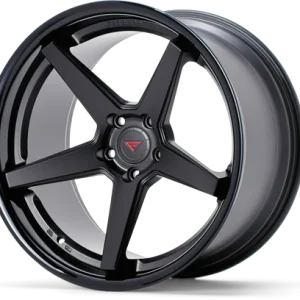 20" FERRADA WHEELS FR3 MATTE BLACK GLOSS BLACK LIP FINISH RIMS