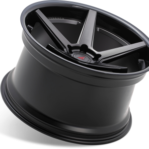 22" FERRADA WHEELS FR3 MATTE BLACK GLOSS BLACK LIP FINISH RIMS - Image 4