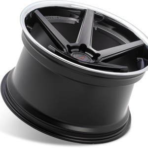 22" FERRADA WHEELS FR3 BLACK MACHINED CHROME LIP FINISH RIMS - Image 2