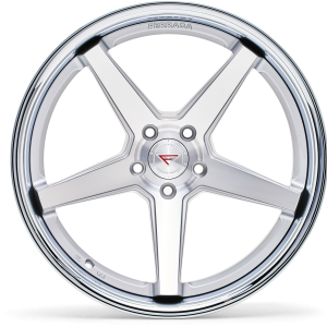 19" FERRADA WHEELS FR3 SILVER MACHINED CHROME LIP FINISH RIMS - Image 4