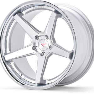 19" FERRADA WHEELS FR3 SILVER MACHINED CHROME LIP FINISH RIMS - Image 3