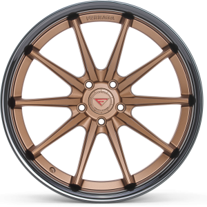 20" FERRADA WHEELS FR4 MATTE BRONZE GLOSS BLACK LIP FINISH RIMS - Image 3