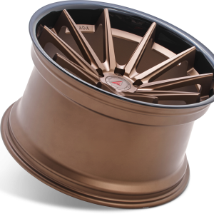 22" FERRADA WHEELS FR4 MATTE BRONZE GLOSS BLACK LIP FINISH RIMS - Image 4