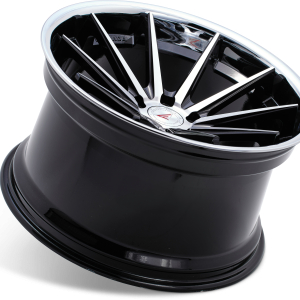 22" FERRADA WHEELS FR4 BLACK MACHINED CHROME LIP FINISH RIMS - Image 4