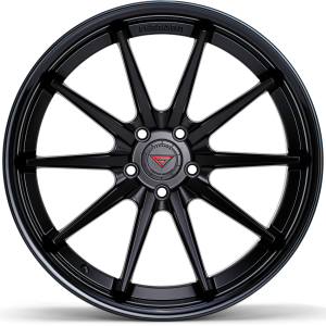 19" FERRADA WHEELS FR4 MATTE BLACK GLOSS BLACK LIP FINISH RIMS - Image 2