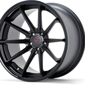20" FERRADA WHEELS FR4 MATTE BLACK GLOSS BLACK LIP FINISH RIMS