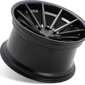 19" FERRADA WHEELS FR4 MATTE BLACK GLOSS BLACK LIP FINISH RIMS - Image 3